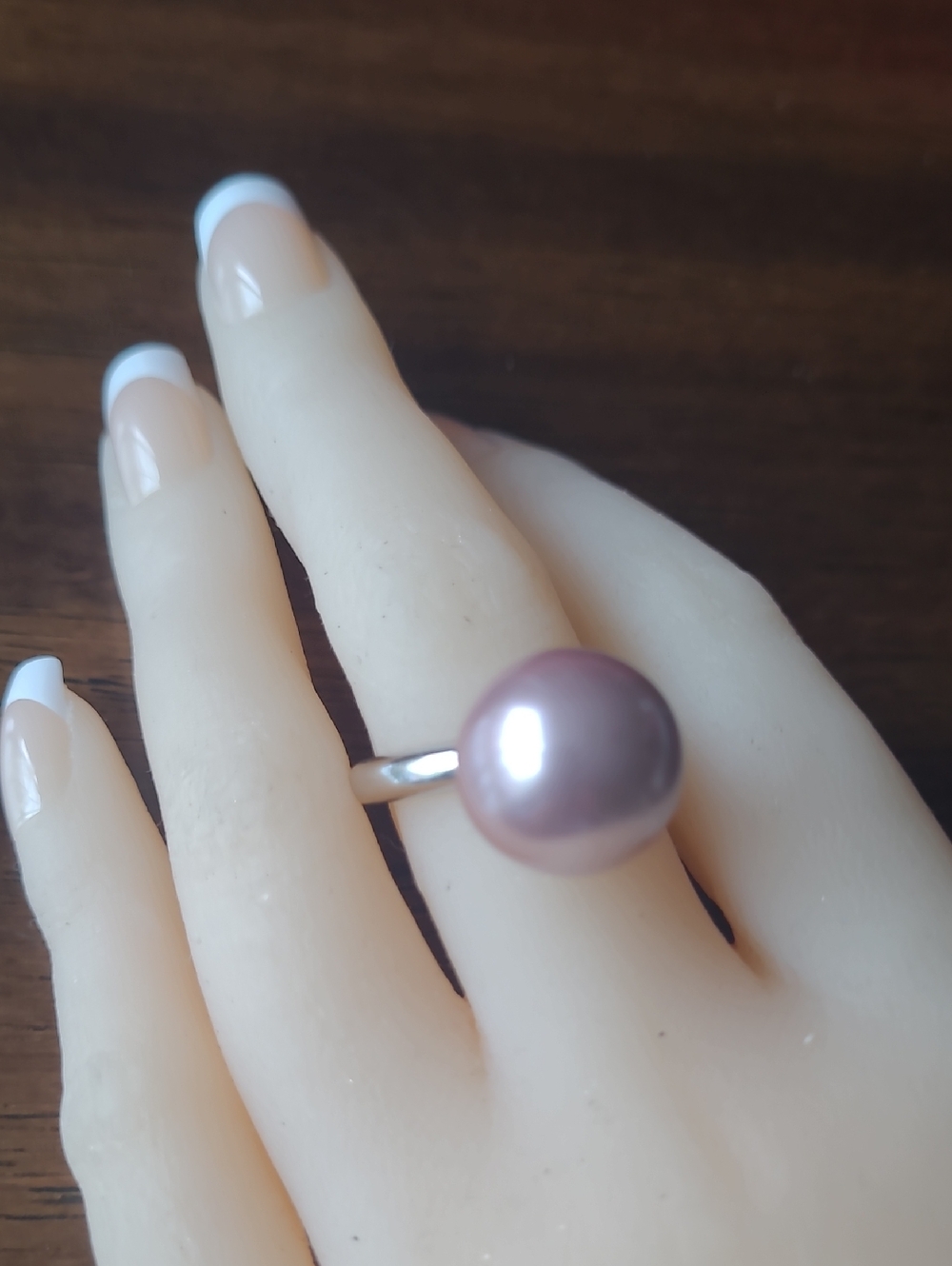 KJL large Pink Pearl Ring